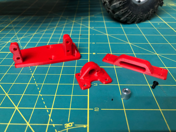 Redcat GEN8 Internally Spooled Servo Winch Mount 3D Print 244958