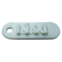 IÑAKI Personalized keychain embossed letters - Thumbnail 2