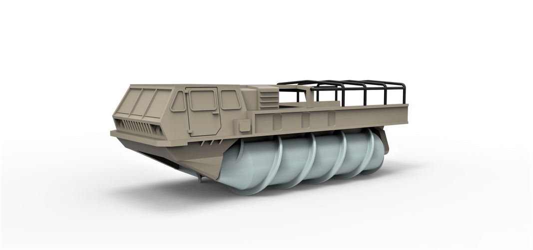 Diecast model Screw terrain vehicle ZIL-4904 Scale 1:43