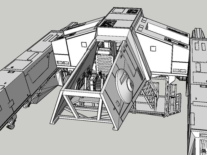 At Hauler 3.75 model for use with star wars hasbro line 3D Print 245155