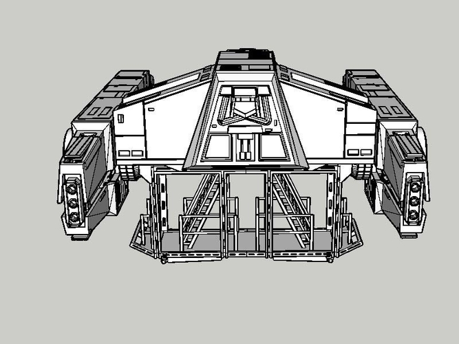 At Hauler 3.75 model for use with star wars hasbro line 3D Print 245157