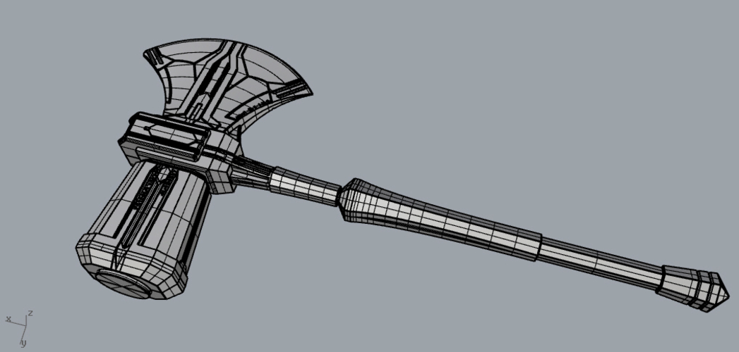 Stormbreaker Asgardian Handle from Road to AVENGERS ENDGAME 3D Print 245220
