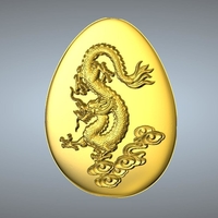 Arc face Chinese zodiac pendant - Thumbnail 5
