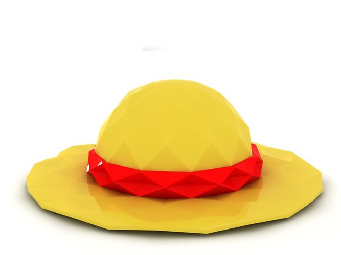 Poly Luffy's Hat 3D Print 24525