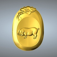 Ganoderma lucidum 12 Zodiac pendant - Thumbnail 11