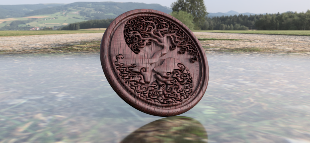 Tree of life coaster (yin yang)