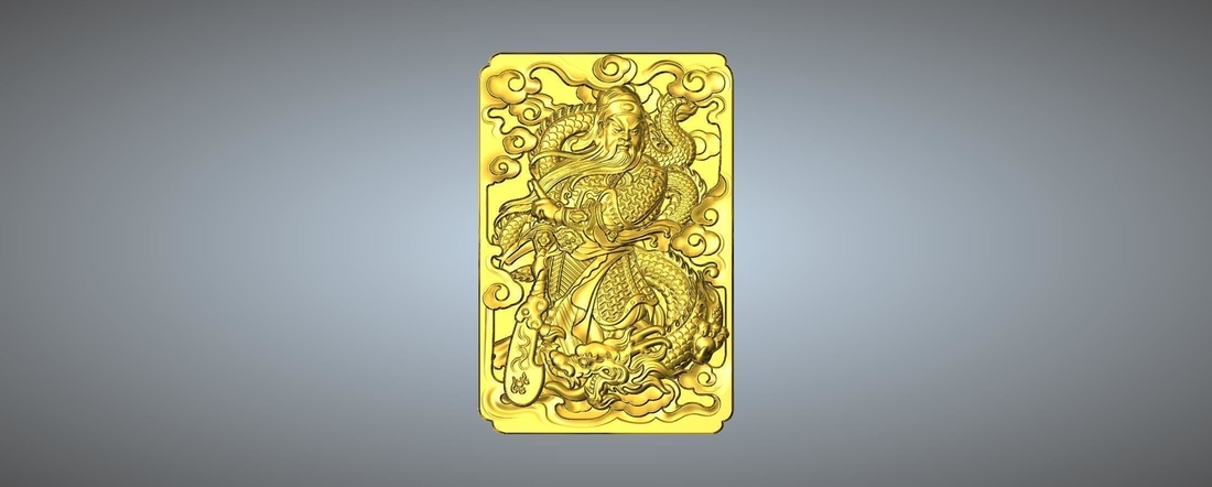 Guan Gong Pendant 11-20 3D Print 245423