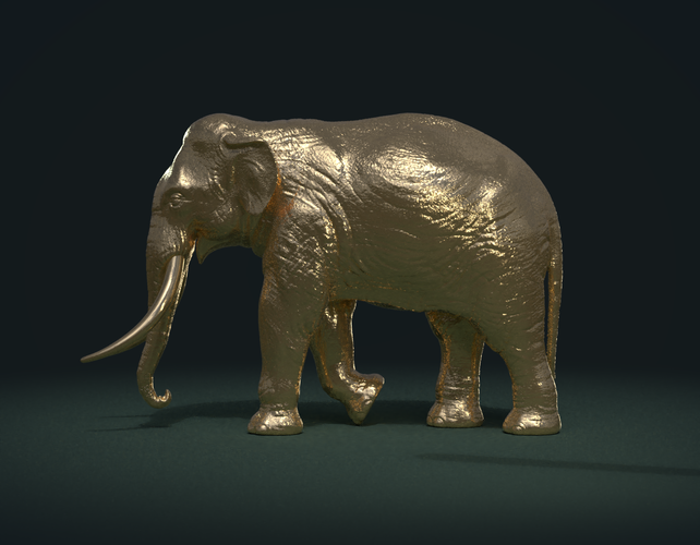 Asian Elephant 3D Print 245485