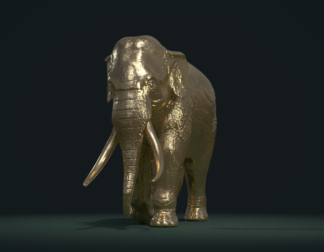 Asian Elephant 3D Print 245486