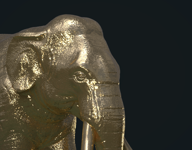 Asian Elephant 3D Print 245487