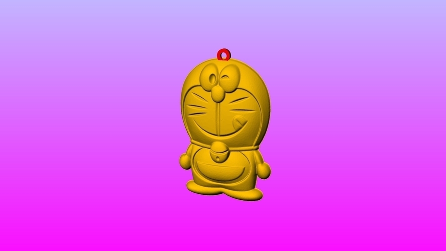 Doraemon Key ring pendant 1-3 3D Print 245544