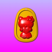 Kitty Key ring pendant 1-3 - Thumbnail 2