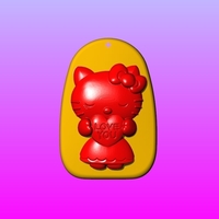 Kitty Key ring pendant 1-3 - Thumbnail 3