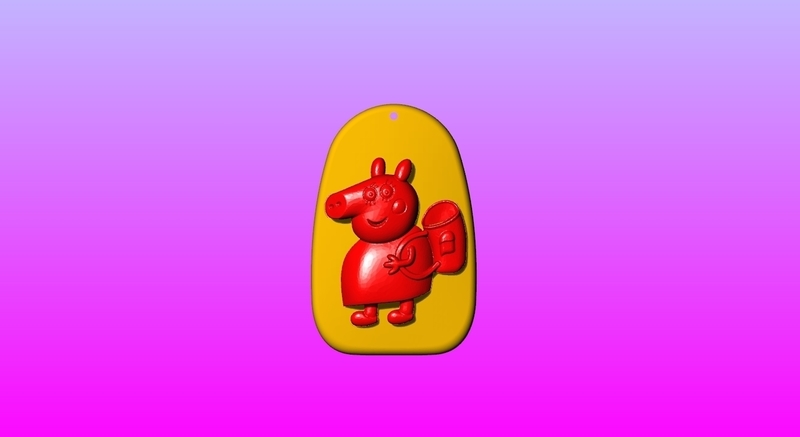 Pig mother Key ring pendant 1-3