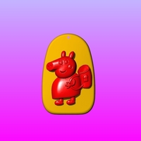Pig mother Key ring pendant 1-3 - Thumbnail 3