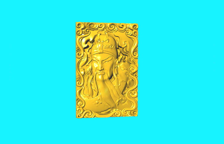 Guan Gong Pendant 28-34 3D Print 245595