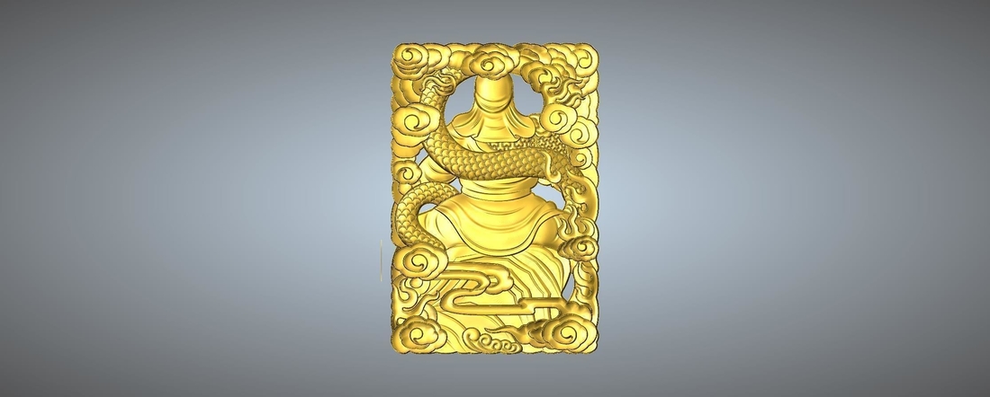 Guan Gong Pendant 28-34 3D Print 245597