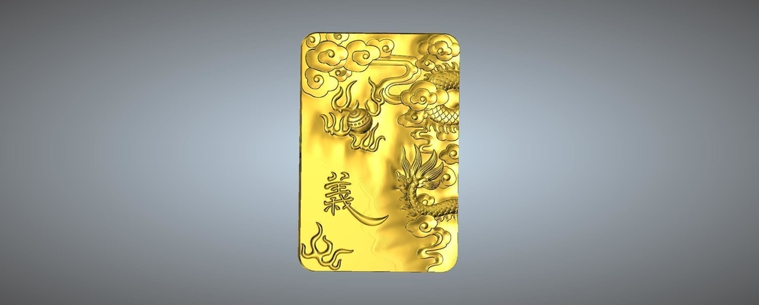 Guan Gong Pendant 35-41 3D Print 245609