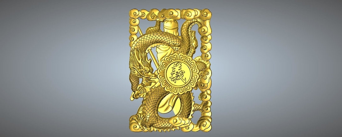 Guan Gong Pendant 42-48 3D Print 245620