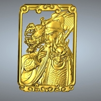 Guan Gong Pendant 42-48 - Thumbnail 7