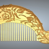 Butterfly love flower comb - Thumbnail 1