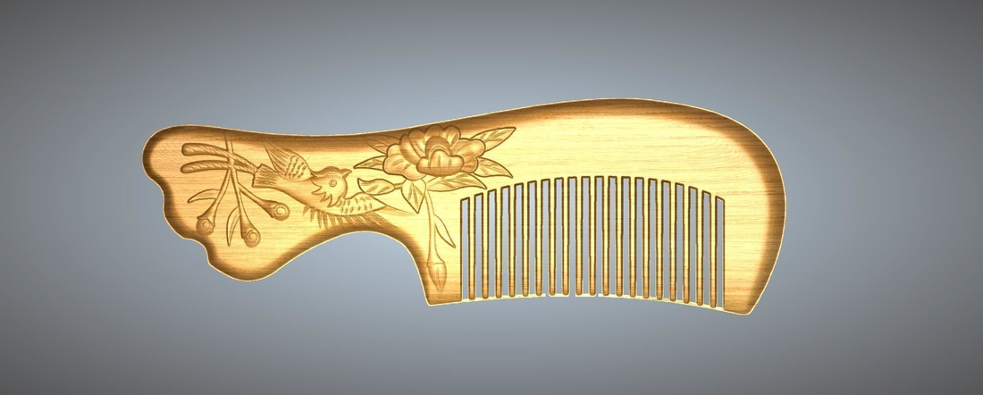 Camellia bird comb 3D Print 245634