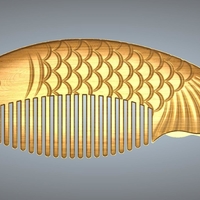 Small fish comb 3D Printing 245644