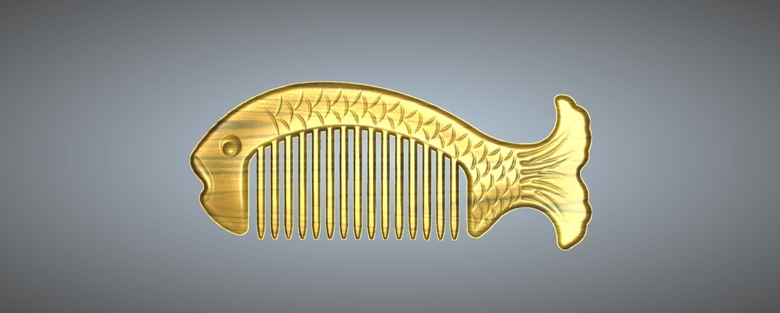 fish comb 2 3D Print 245645