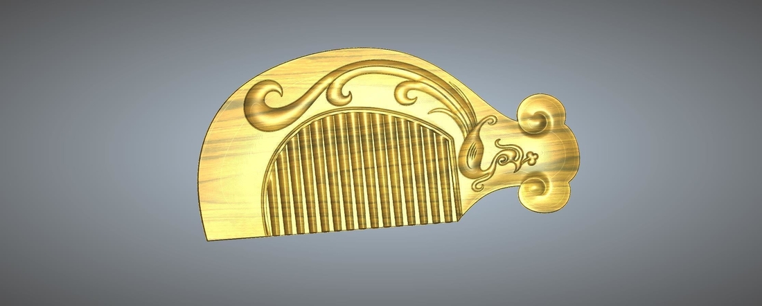 Ganoderma lucidum comb 3D Print 245646