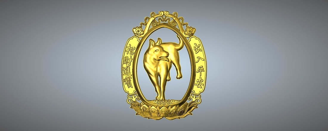 Money and money Chinese zodiac  3D Print 245748