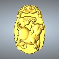 Small Jade carving Chinese zodiac 3D Printing 245773