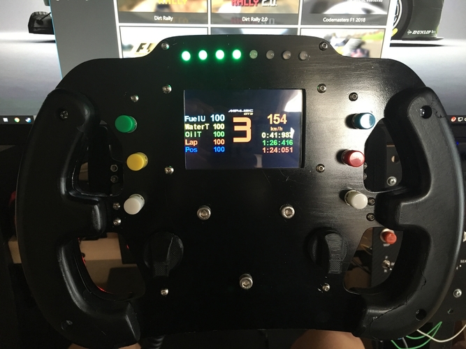 3D Printed Cosworth (LMP3/F4) steering wheel by Taichi Sim Racing ...