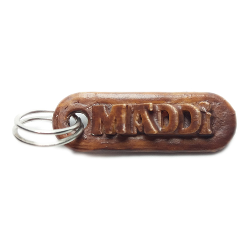 MADDI Personalized keychain embossed letters 3D Print 245820