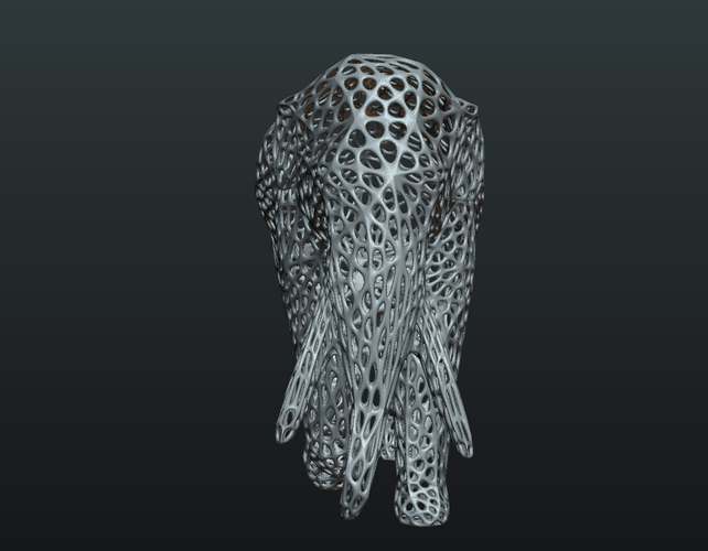 Mesh Elephant 3D Print 245846
