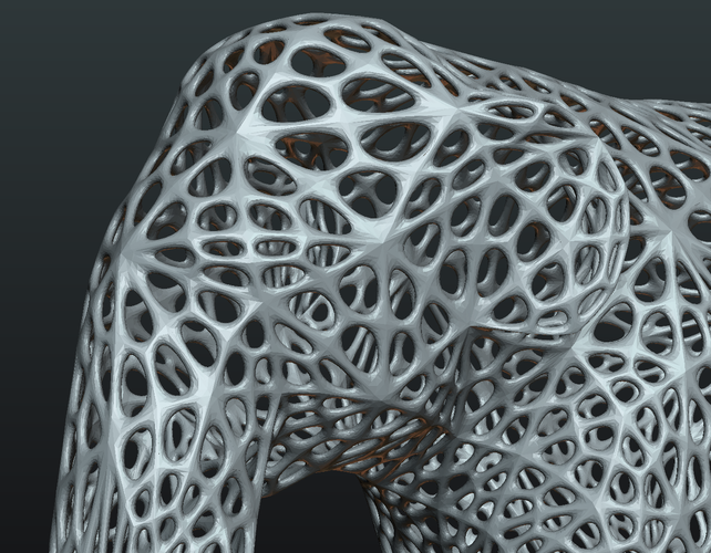 Mesh Elephant 3D Print 245849
