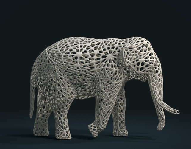 Mesh Elephant 3D Print 245855