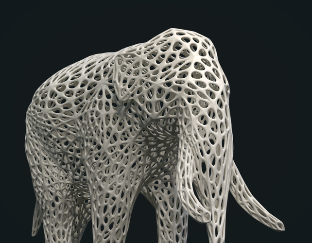 Mesh Elephant 3D Print 245856