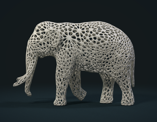 Mesh Elephant 3D Print 245857