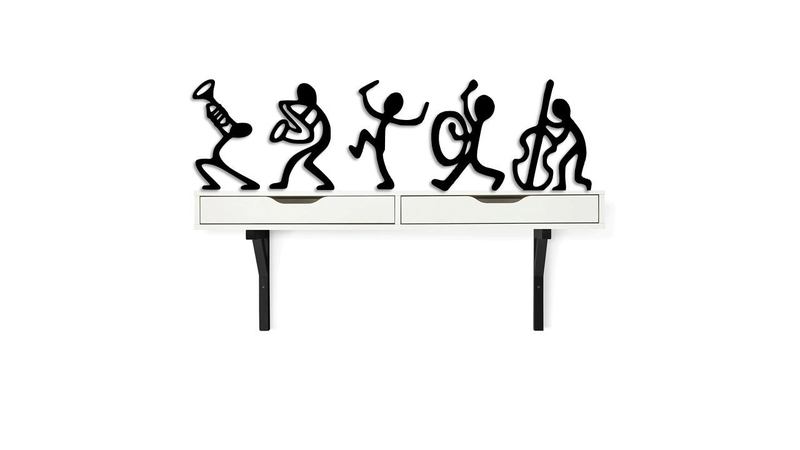 Musicians team wall decoration