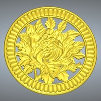 Peony relief - Thumbnail 1