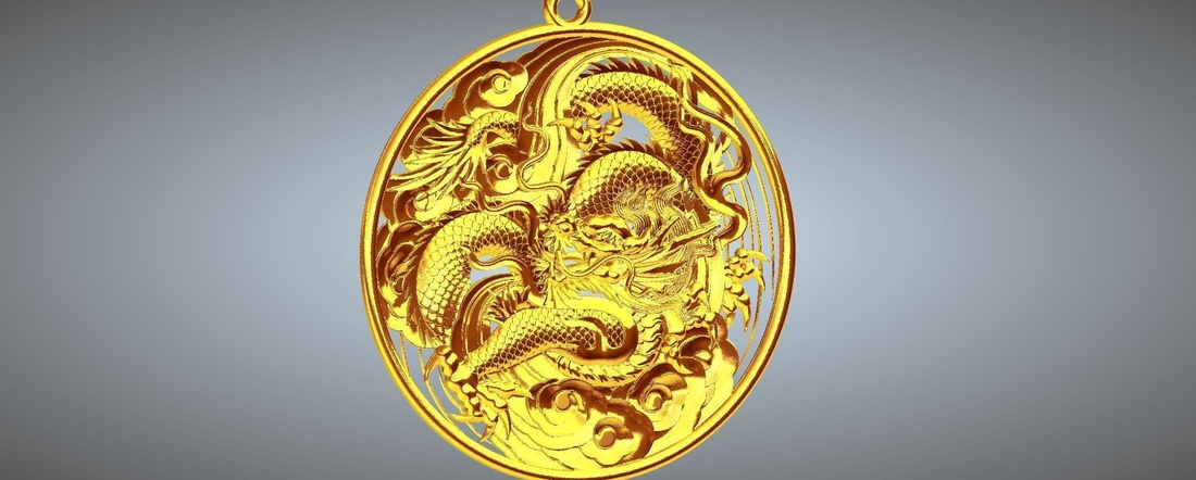 Dragon pendant 3D Print 245881