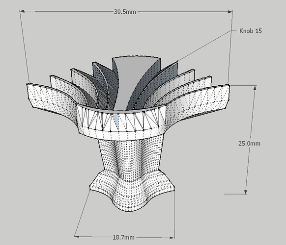 Art Deco Knob 3D Print 245904