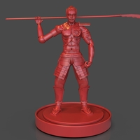 Small Steampunk Samurai 3D Printing 245983