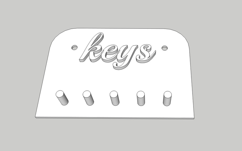 Key Holder 3D Print 246011