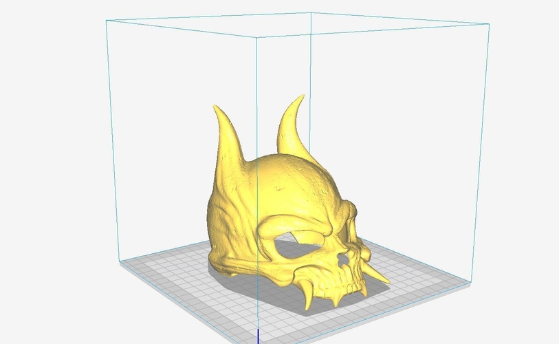 Oni Skull Mask - Hannya Mask-Devil Mask  3D Print 246155