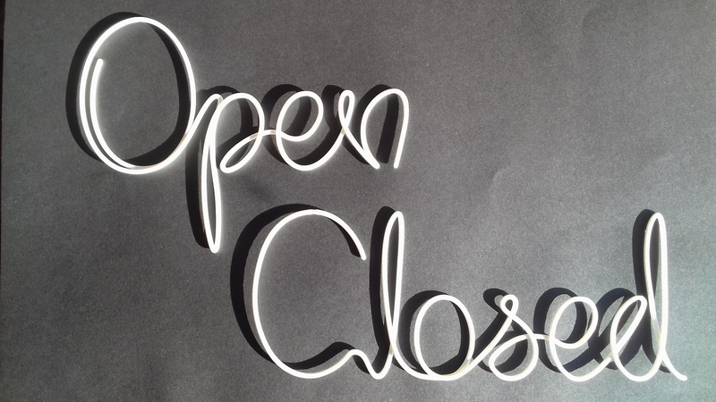 Open, closed