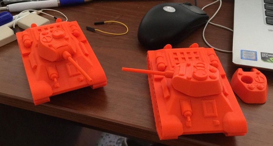 T-34 Tank Articulated Model 1:50 3D Print 246200