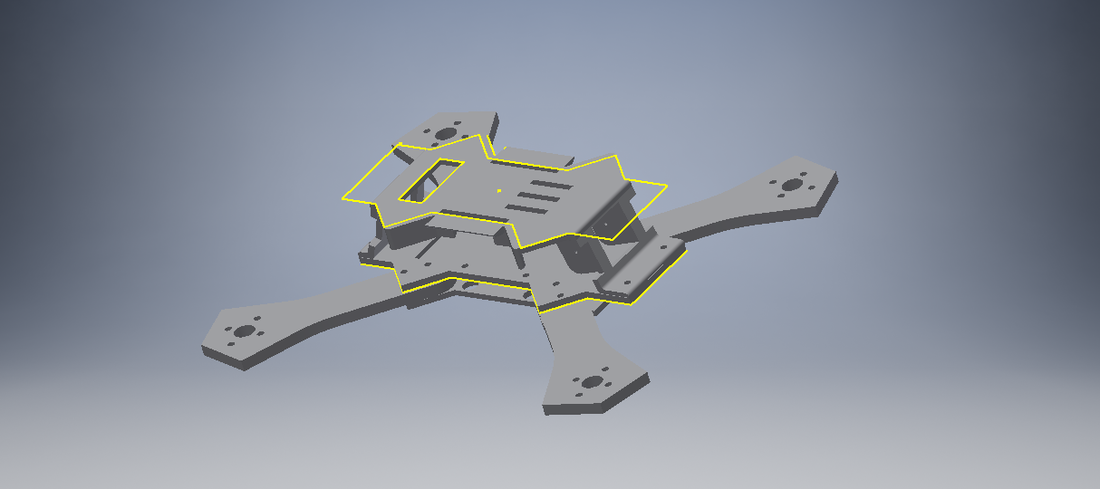 Racedrone Frame 3D Print 246447