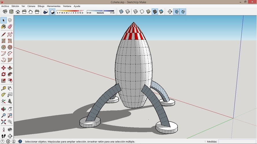 Cohete práctica 3D Print 246450
