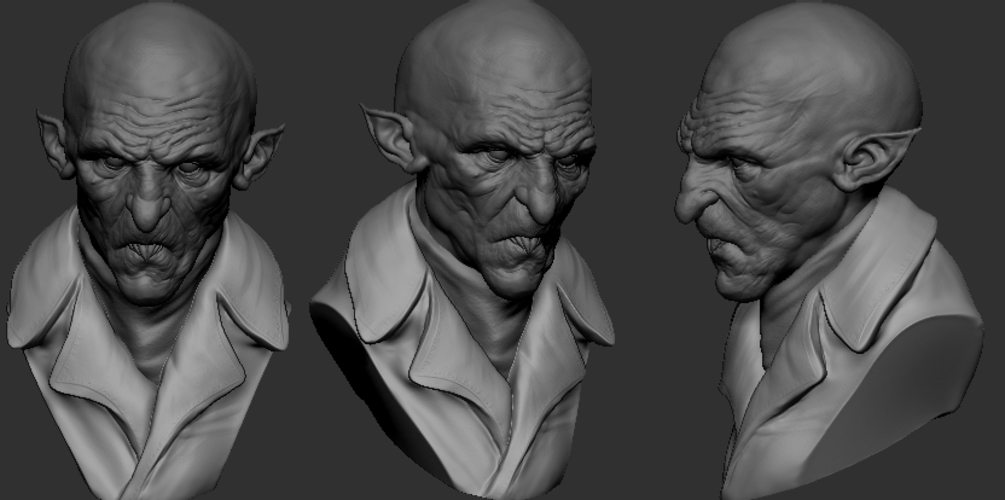 Nosferatu the bampyre bust 3D Print 246505